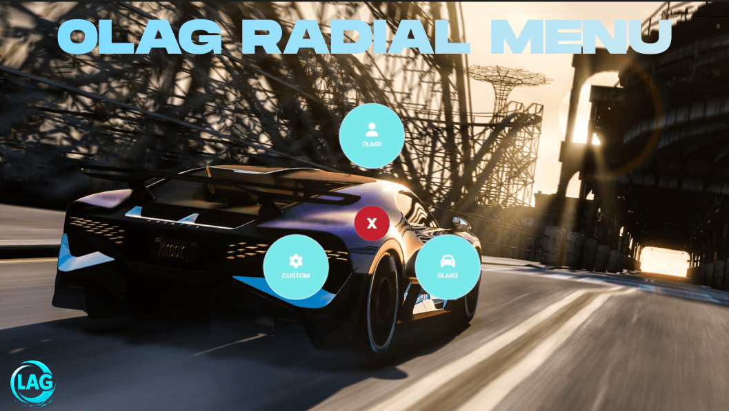 0Lag Radial Menu