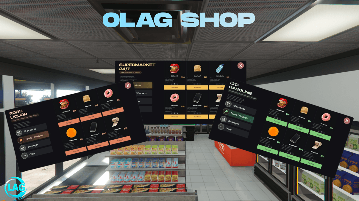 0Lag Shop | [ESX,QB,QBOX]