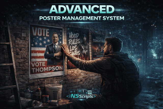 NSS FiveM Script - Advanced Poster Management System