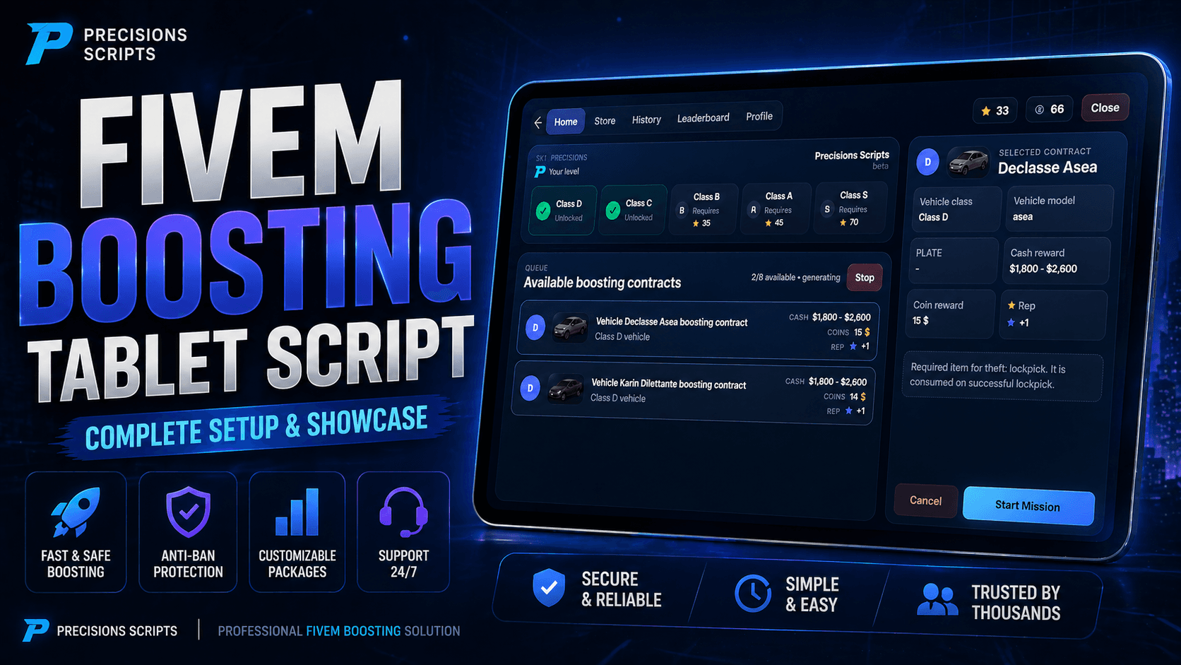 [ESX / QBCORE] | Boosting Tablet
