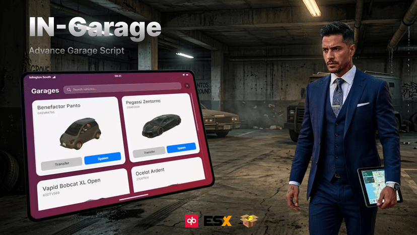 in-Garage - Advanced Garage Script for FiveM | ingain
