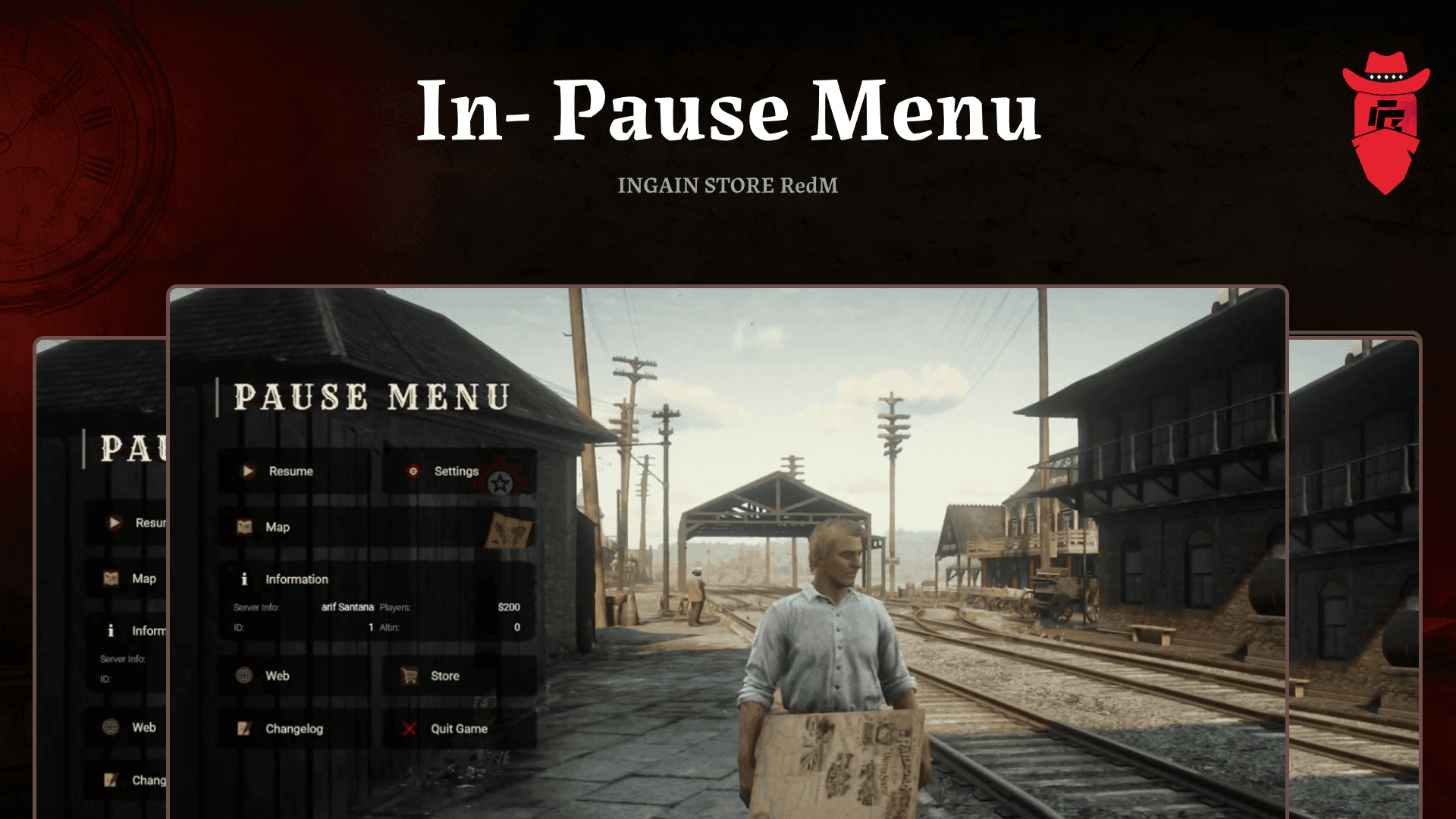 Fivem RedM Pause Menu Script | ingainredm
