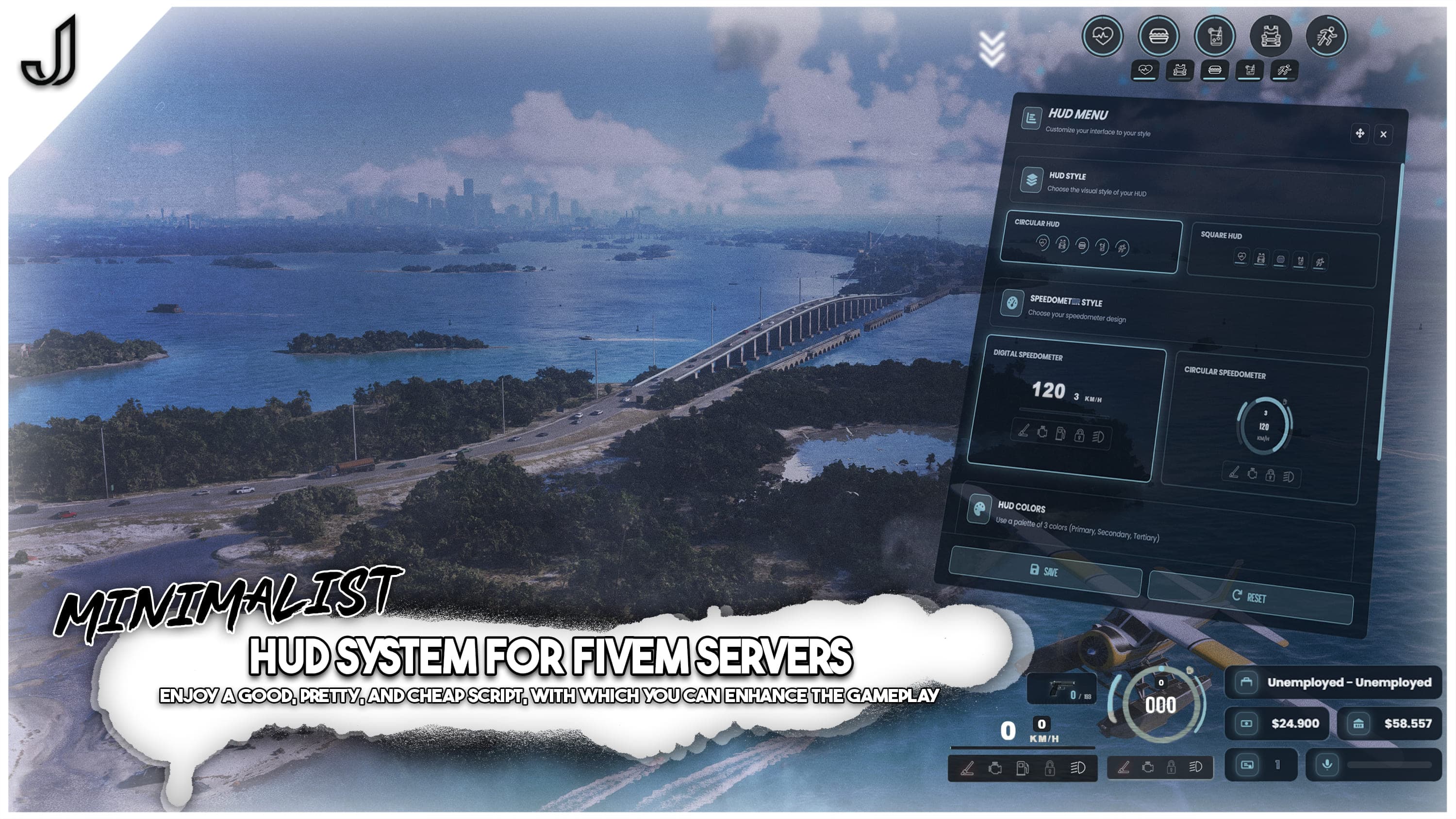 Jota Dev HUD System For FiveM Server