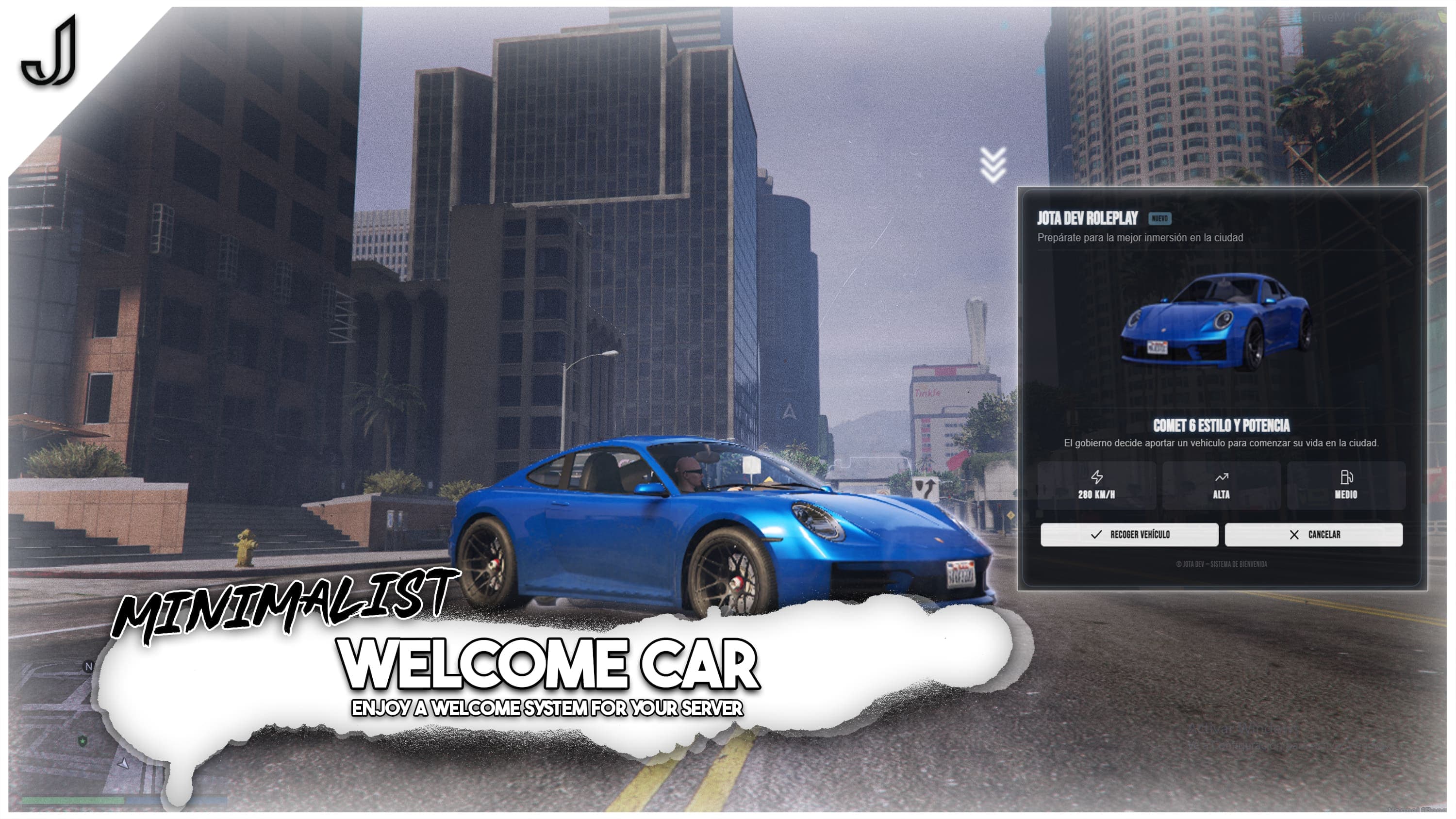 Jota Dev Welcome Car