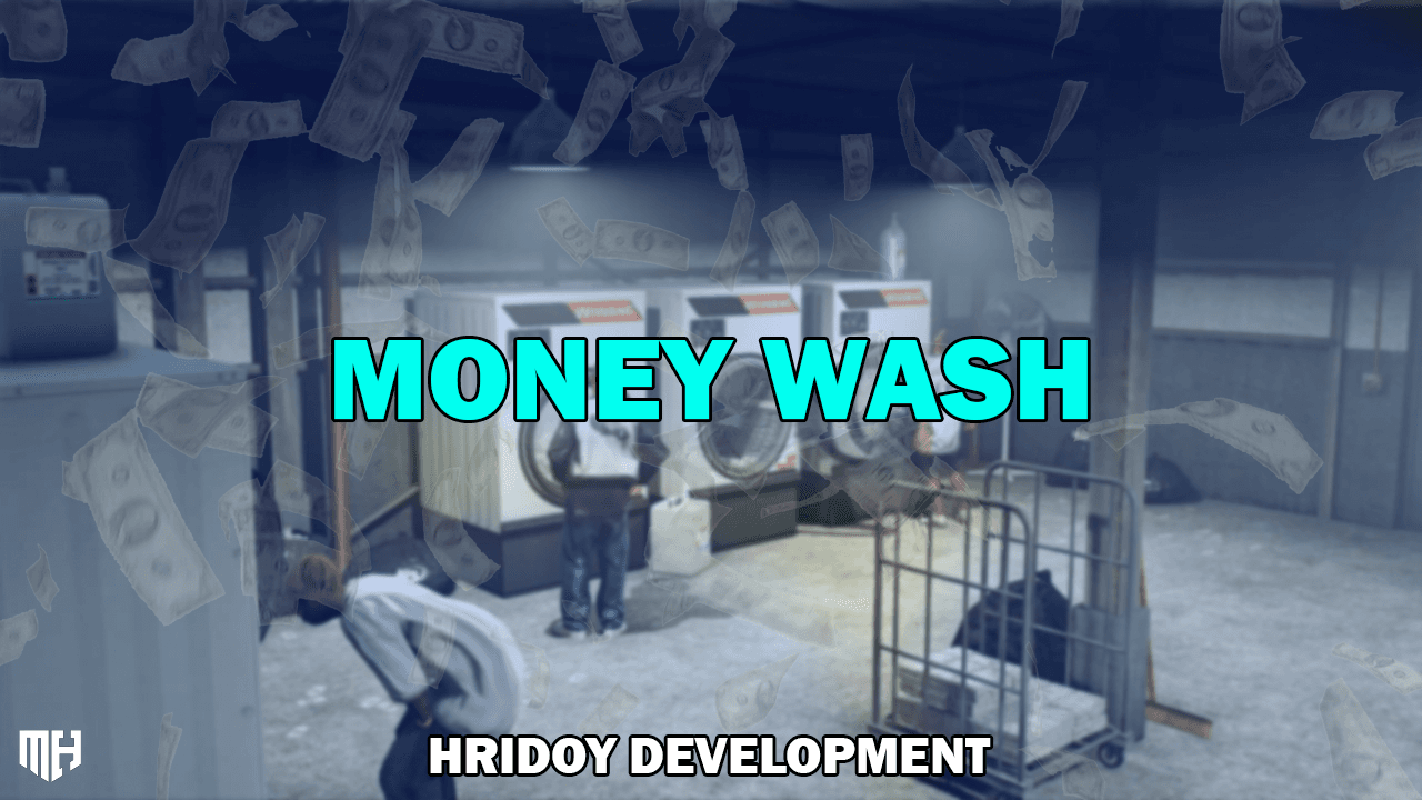 Money Wash Fivem Script | [ ESX/QBX/QBCore]