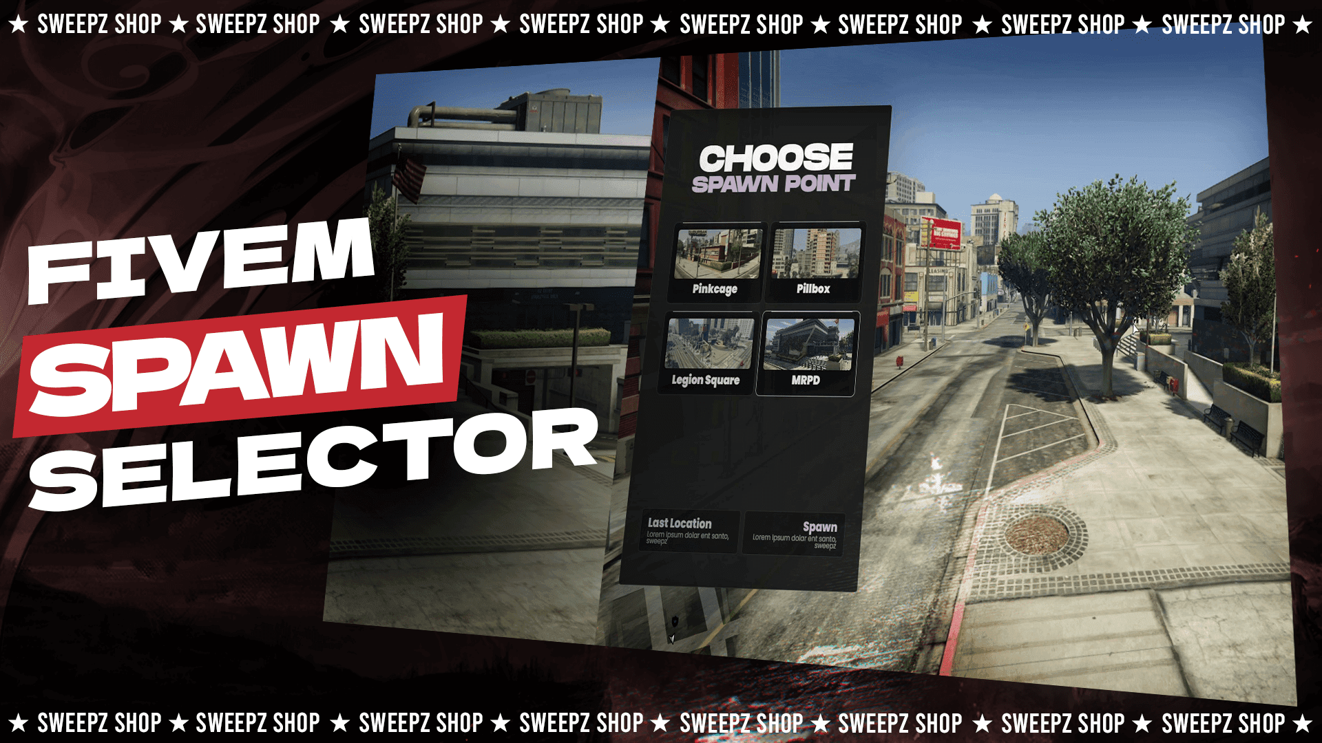 Sweepz Spawn Selector