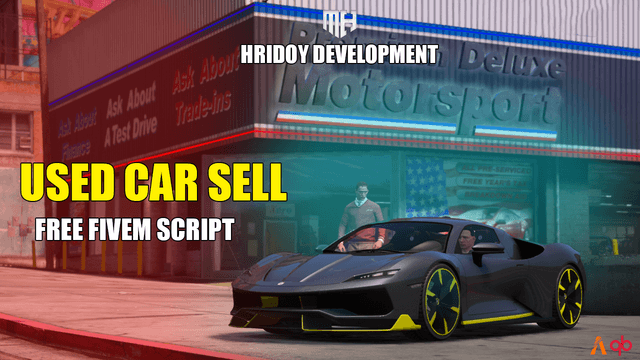 Used Car Sell Fivem Script [QBCore] | Hridoy-Developmet