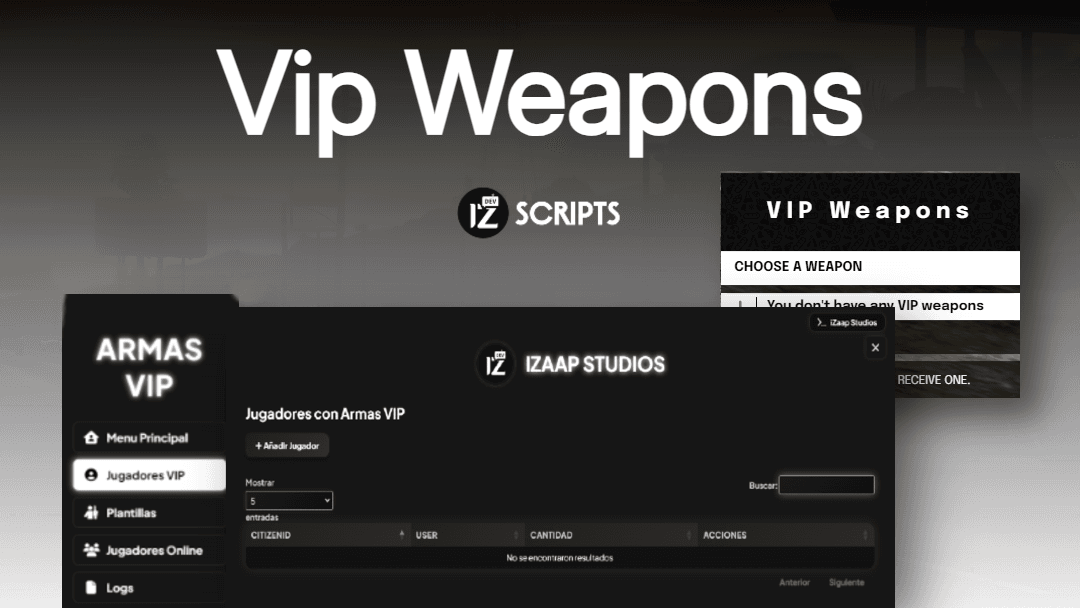Izaap VIP Weapons Script for FiveM | Professional VIP System