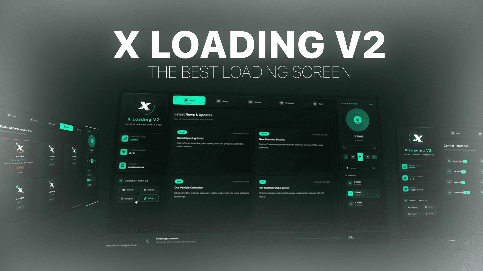FiveM Script: X LOADING SCREEN V2 – Custom Loading Screen by ScriptsX