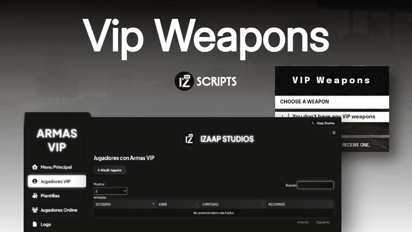 Izaap VIP Weapons Script for FiveM | Professional VIP System